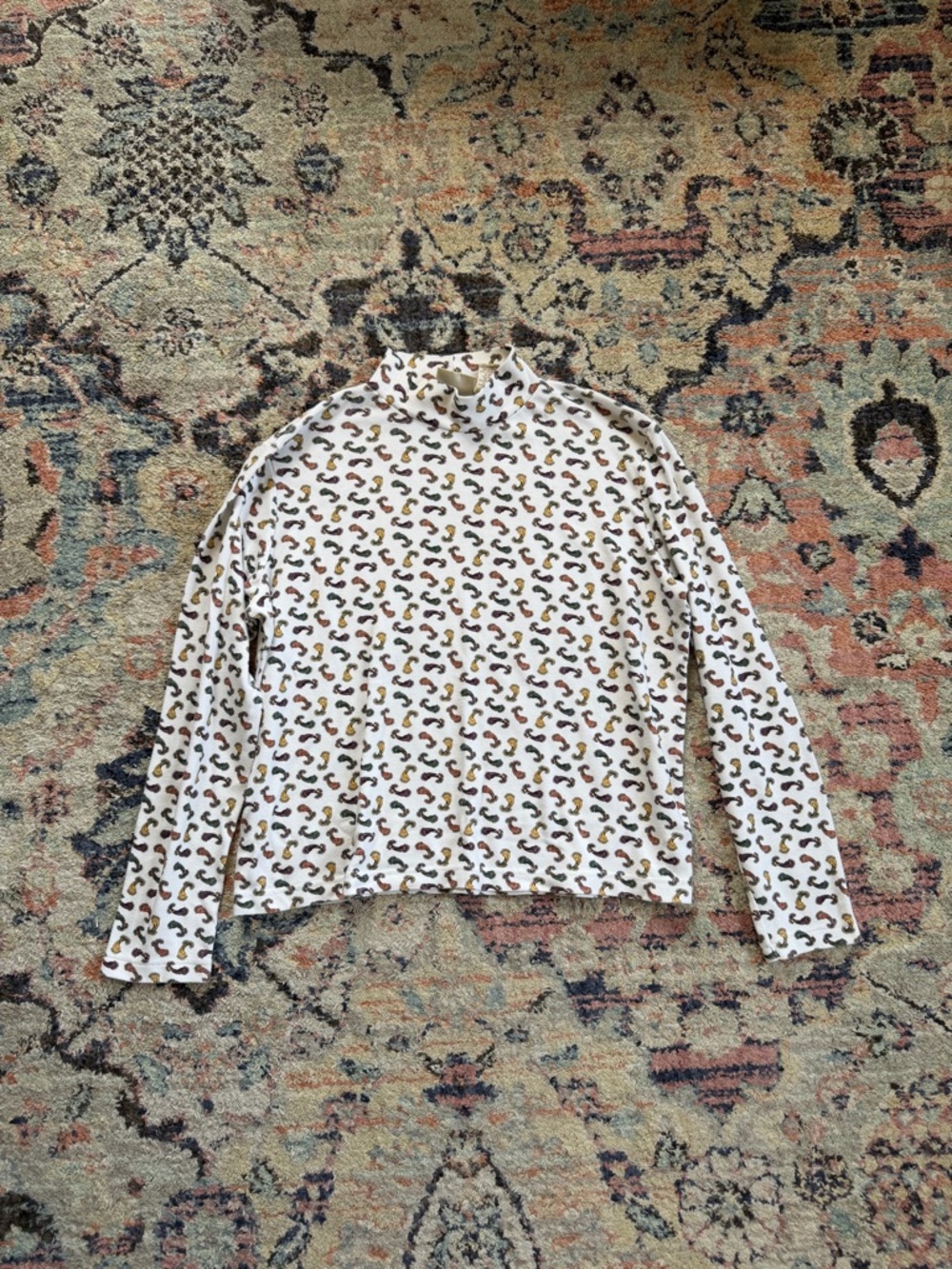 Vintage Paisley Turtleneck
